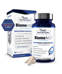 BiomeMD Probiotics for Women bottle front highlights daily digestive support