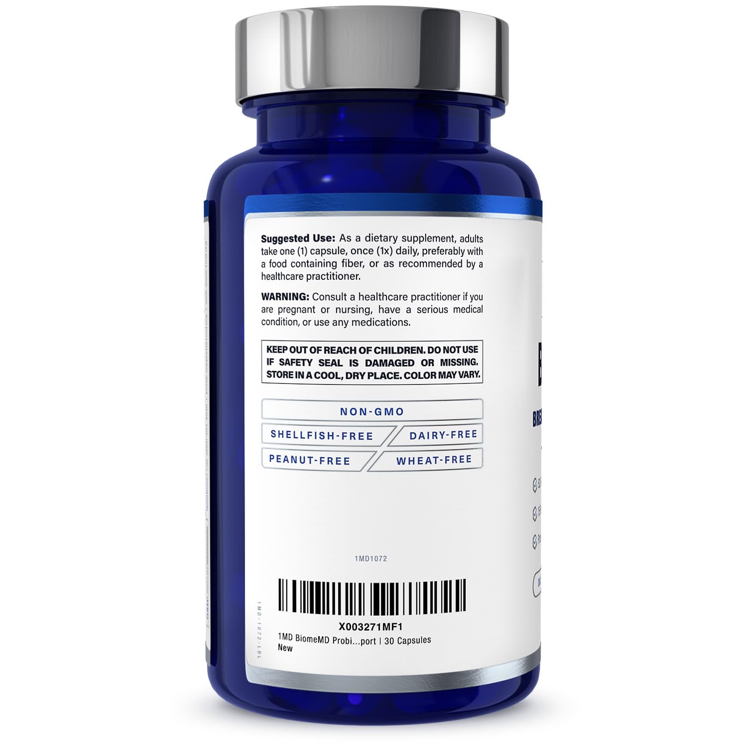 BiomeMD Probiotics for Women daily-use image promotes one-capsule routine