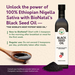 BioNatal oil pour spout enables easy daily dosing and clean pouring.