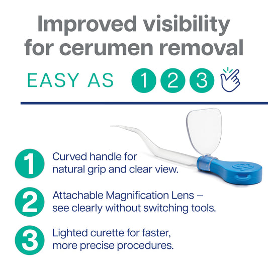 Bionix ClearLook magnification lens aids precise earwax removal