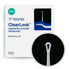Bionix ClearLook VersaLoop refill, angle view, supports precise, safe earwax removal
