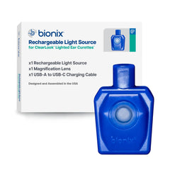 Bionix light source with LED tip illumination improves visualization during earwax removal.