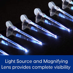 Bionix Lighted WaveCurette magnification lens highlights anatomy during checks