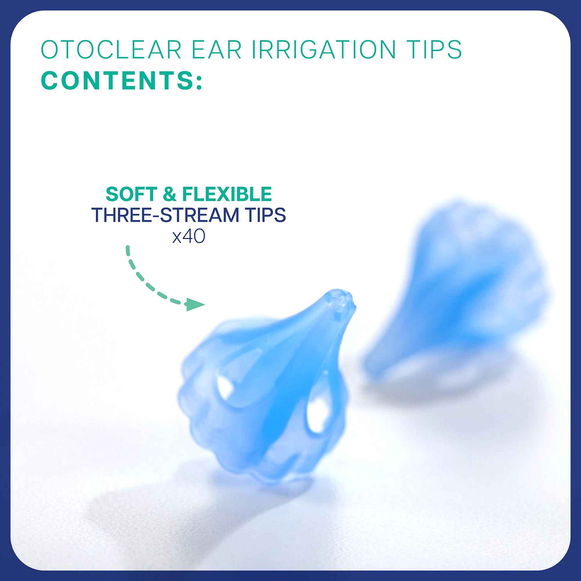 Bionix OtoClear design prevents back-splash during irrigation.