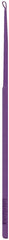Bionix Purple VersaLoop ear curette close-up showing flexible loop tip for gentle wax removal.