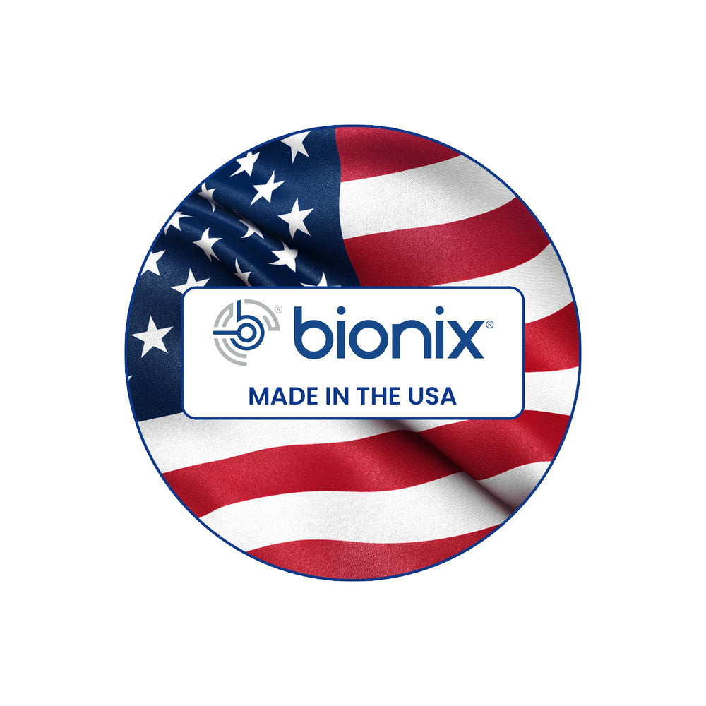 Bionix yellow CeraSpoon shows flexible design for reduced irritation.