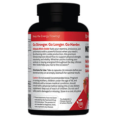 Bionox Potent Nitric Oxide Capsules label close-up highlights ingredients