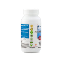 Biopharma Scientific NanoMinerals label highlights chelation and enhanced absorption technology.