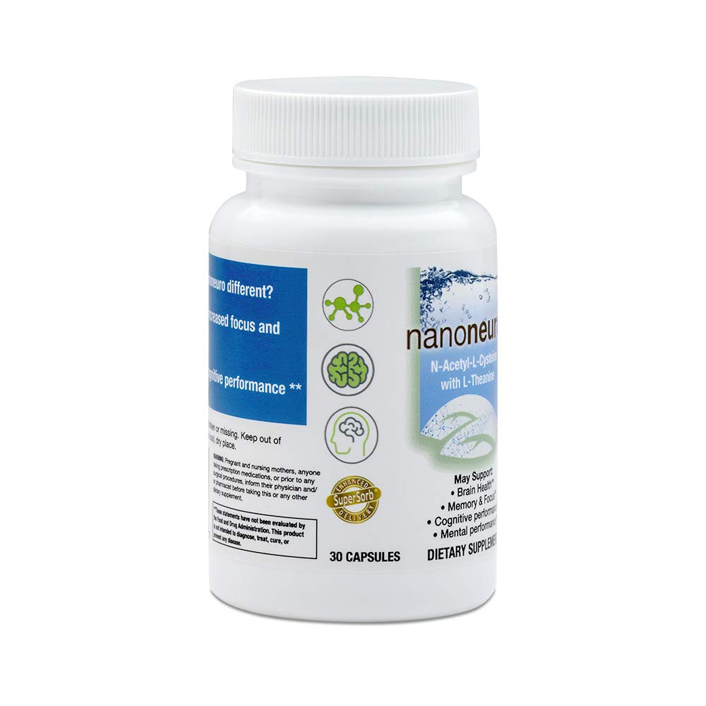 NanoNeuro label closeup highlighting science-based ingredients