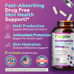 Biophix B-3 supplement facts panel illustrating product details