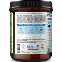 Biophix USA-made facility stamp on Biophix Blue Spirulina packaging