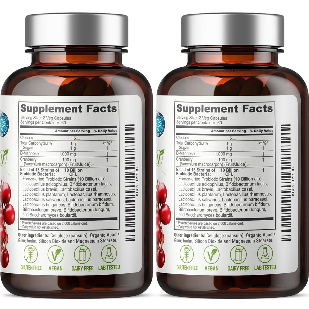 Biophix D-Mannose 2-pack outer box front showcases value.
