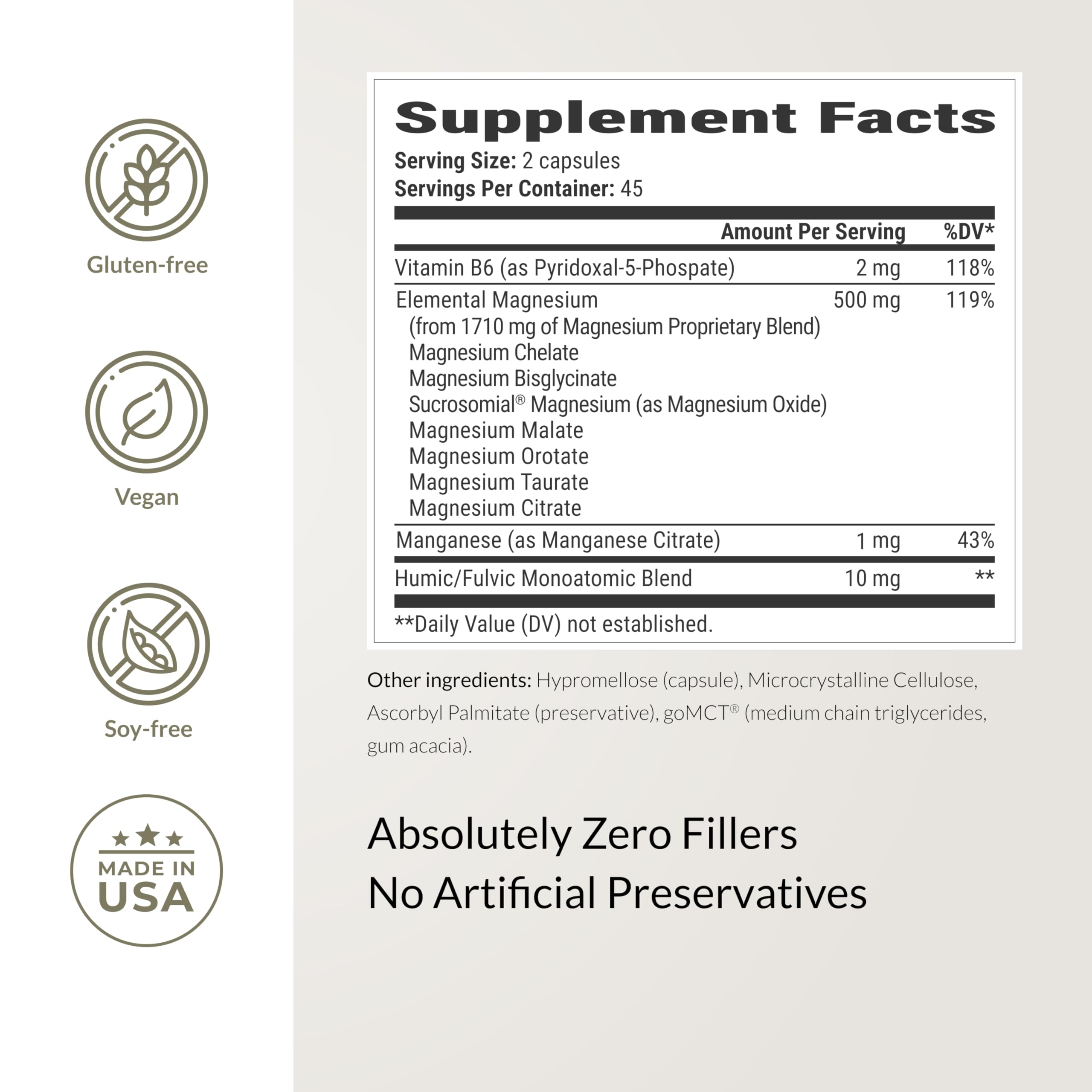 BIOptimizers Magnesium Breakthrough free-from-artificial label signals a clean supplement.