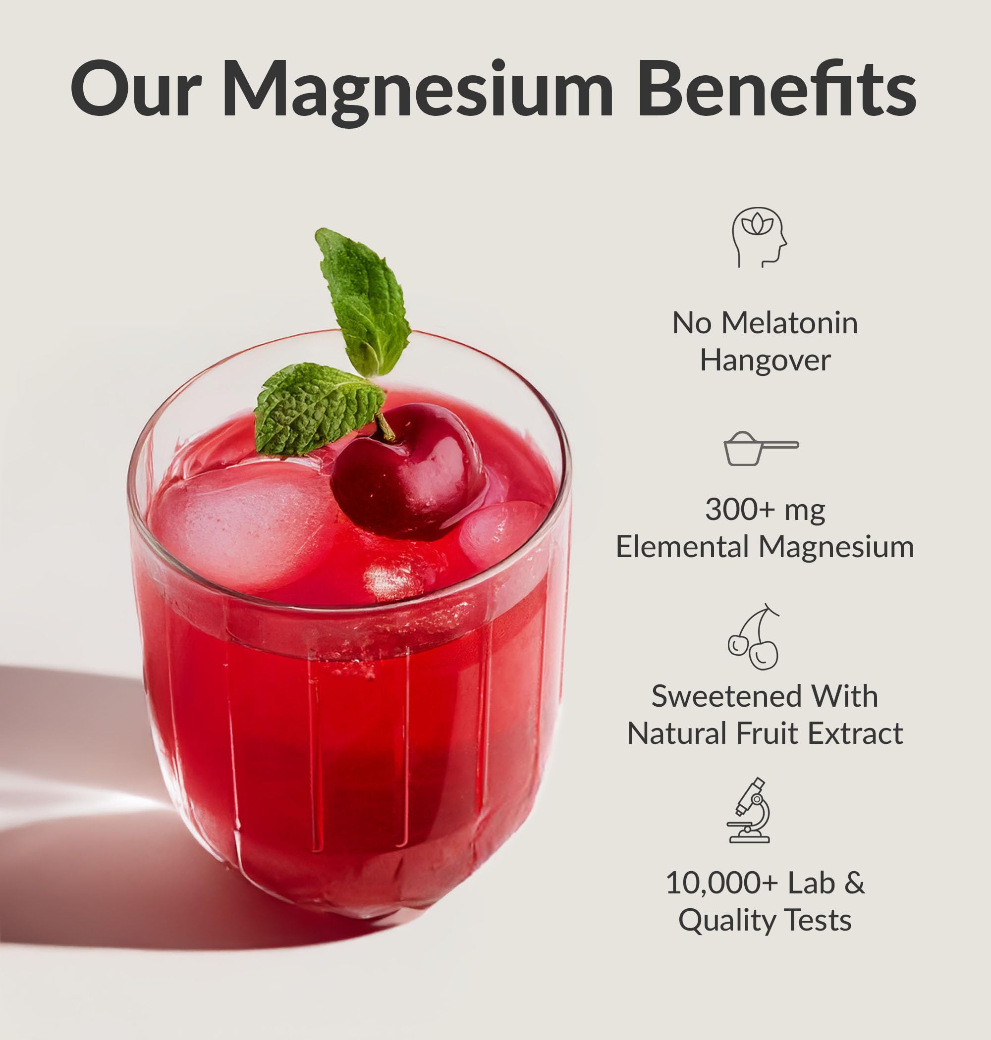 BiOptimizers Magnesium Breakthrough bottle on a nightstand for a sleep-friendly routine.