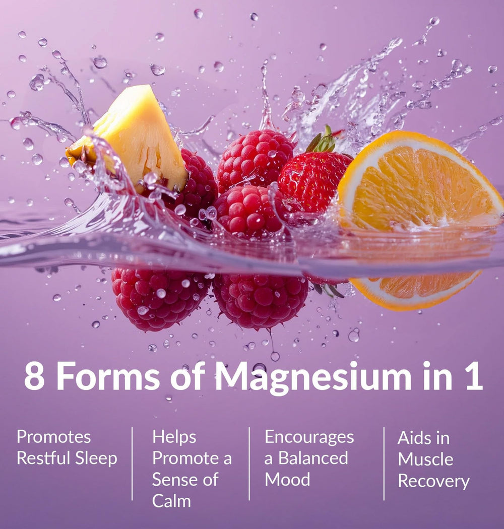 BIOptimizers Magnesium Breakthrough Drink electrolyte-rich mix ready for hydration on the go.