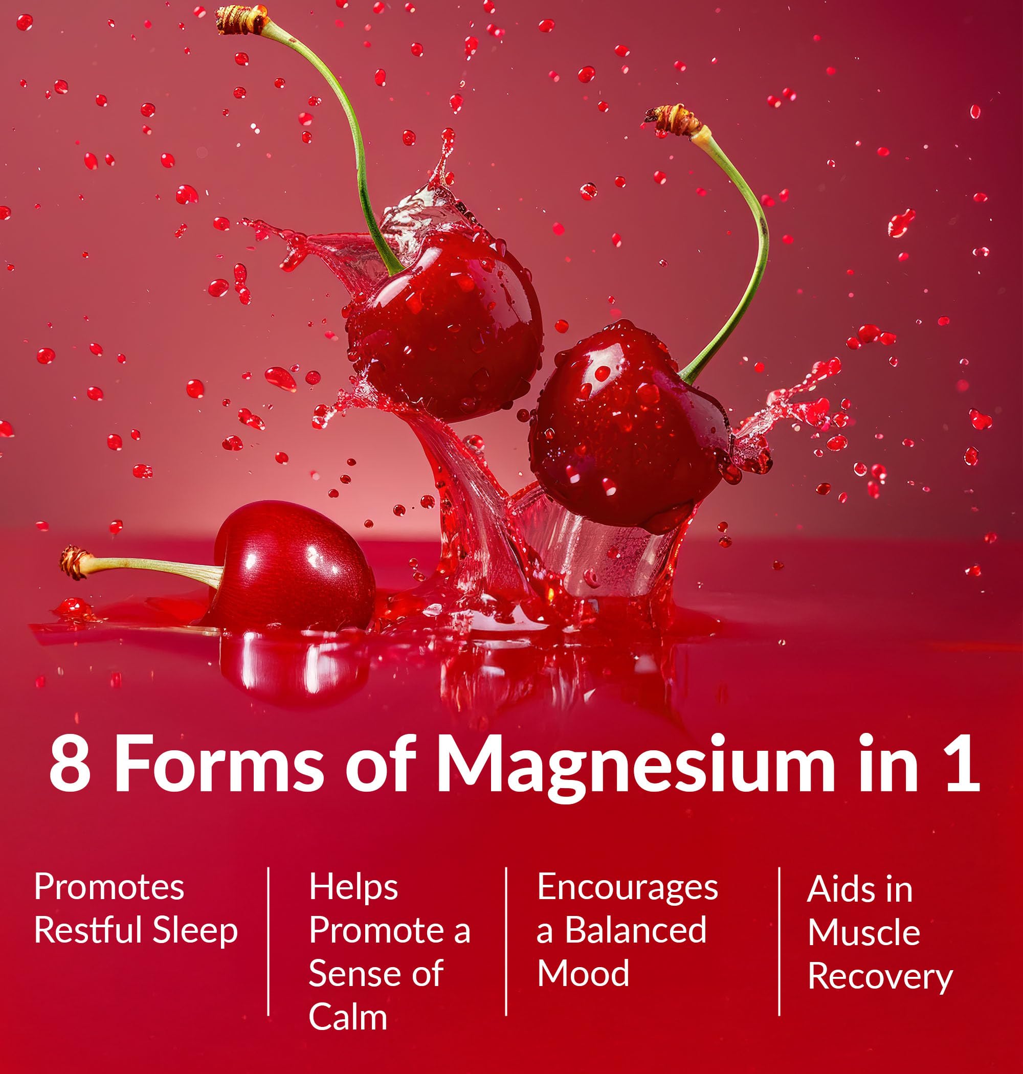 BiOptimizers Magnesium Breakthrough drink being poured into a glass for a calm routine.
