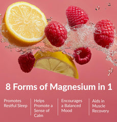 BiOptimizers Magnesium Breakthrough drink powder dissolving in water for quick absorption