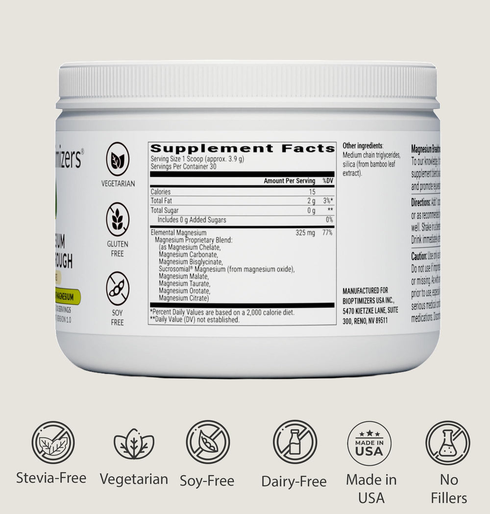 BIOptimizers Magnesium Breakthrough promotes heart-friendly mineral balance.