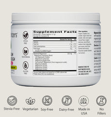 BiOptimizers Magnesium Breakthrough Raspberry Lemon powder dissolves for easy use