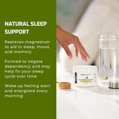 BIOptimizers Sleep Breakthrough 2.0 glass with mixed powder for a smooth sleep drink