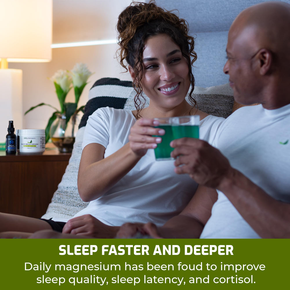 BIOptimizers Sleep Breakthrough 2.0 label closeup highlighting vegan and gluten-free attributes