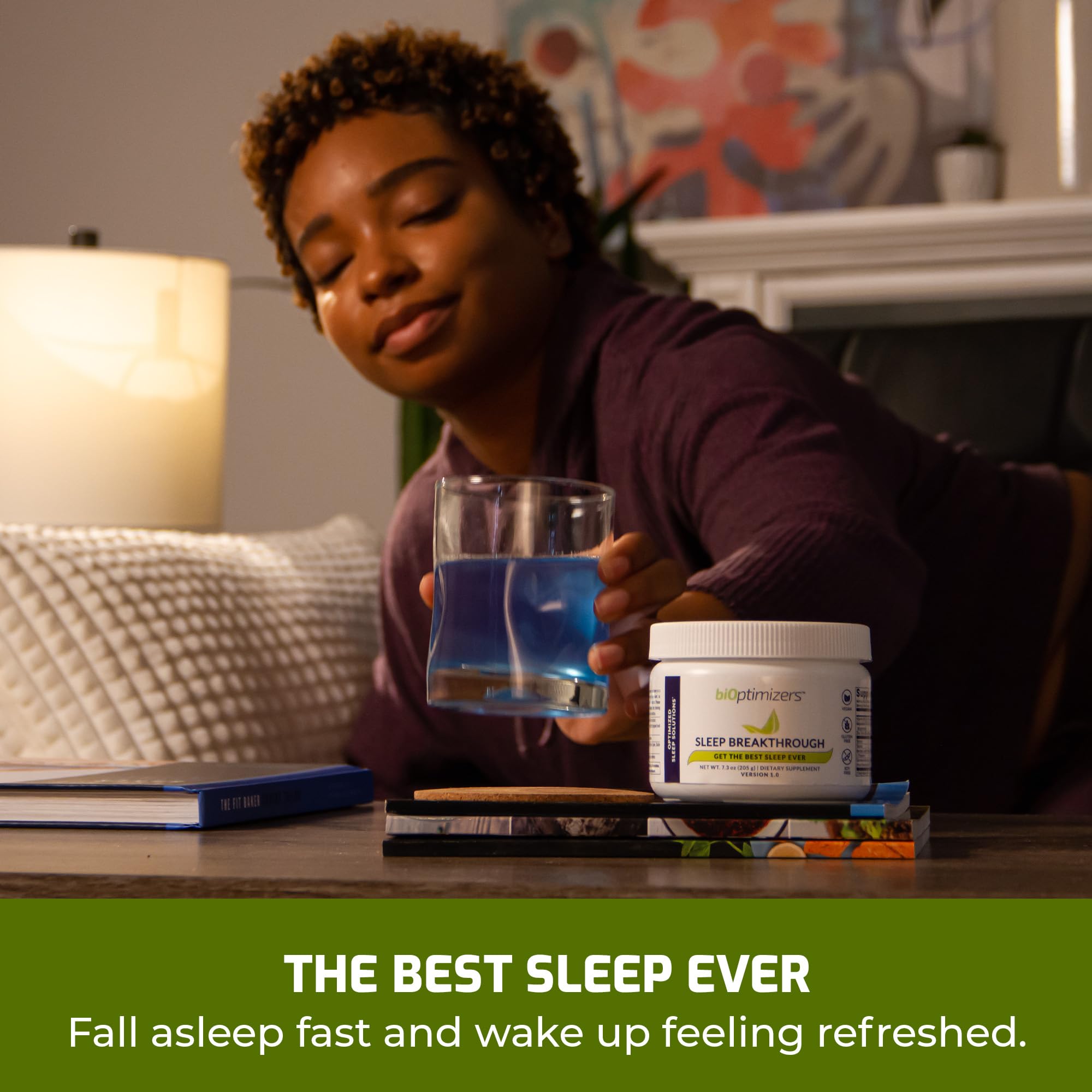 BIOptimizers Sleep Breakthrough 2.0 measuring spoon showing dose guidance for consistent results
