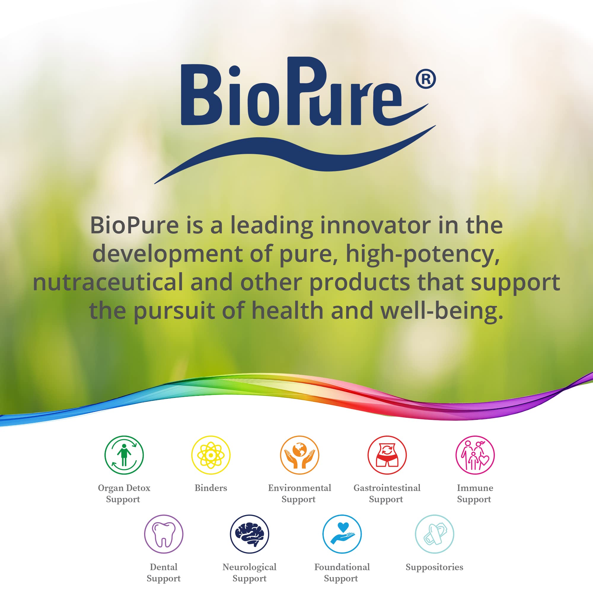 BioPure Chlorella Vulgaris powder container with clean, minimal packaging.