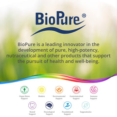 BioPure Chlorella Vulgaris powder container with clean, minimal packaging.