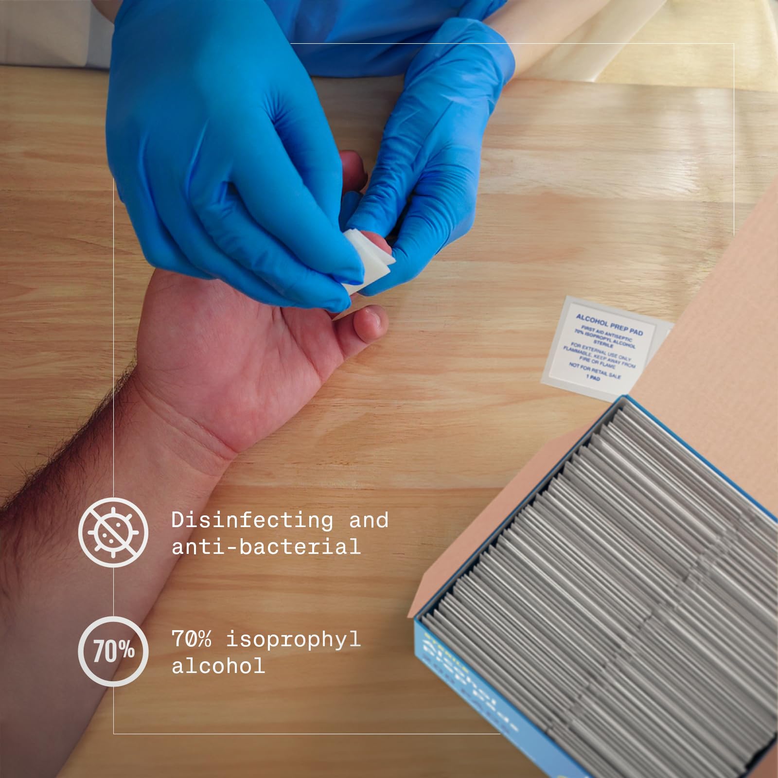 BIOPURE pads designed for home and clinical use as general cleansing aids