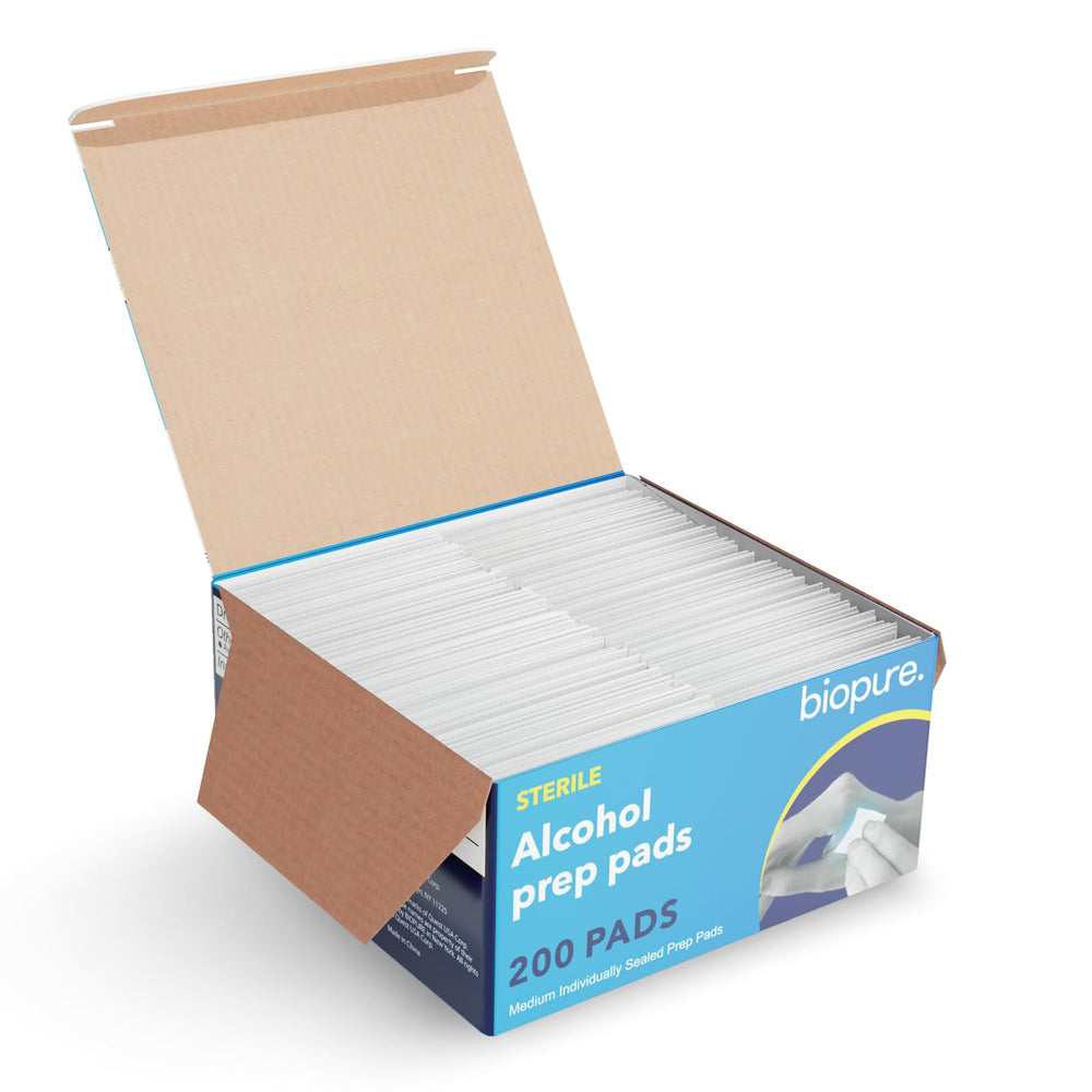 BIOPURE individually wrapped pads keep supplies clean and portable for first aid kits
