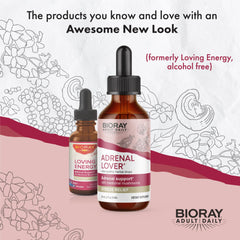 BIORAY Adrenal Lover drops ready for daily use to support focus