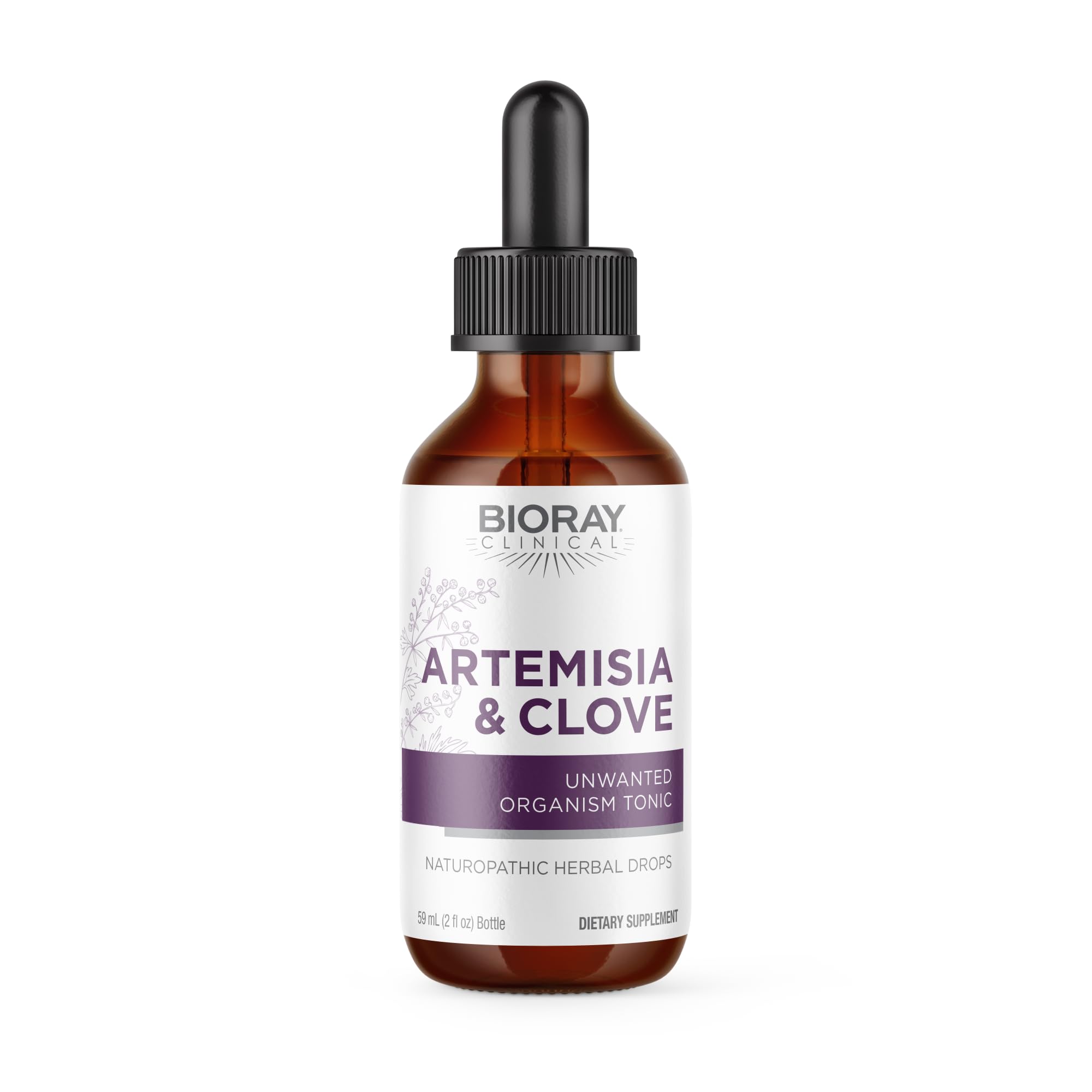 BIORAY Artemisia & Clove bottle for gentle digestive support