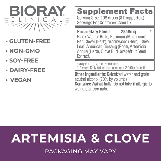 BIORAY Artemisia & Clove dropper for daily balance and dosing