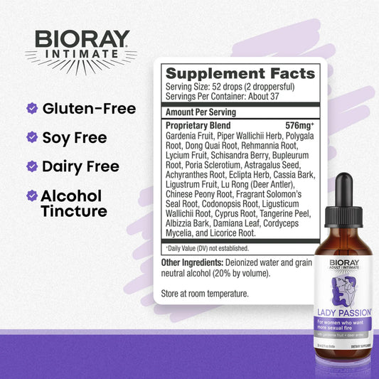 BIORAY Intimate Lady Passion dropper shows convenient daily dosage
