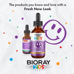 BIORAY Kids NDF Happy being used by a child for daily wellness support.