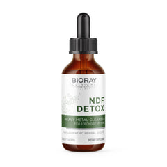 BIORAY NDF bottle front with a clean label, supports daily wellness.