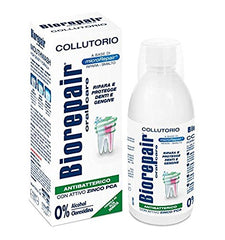 Biorepair mouthwash pack-4 featuring a four-bottle family set for shared routines.