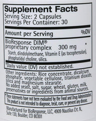 Bioresponse DIM 150 3-pack bottle side view shows compact daily-use bottle for convenience.