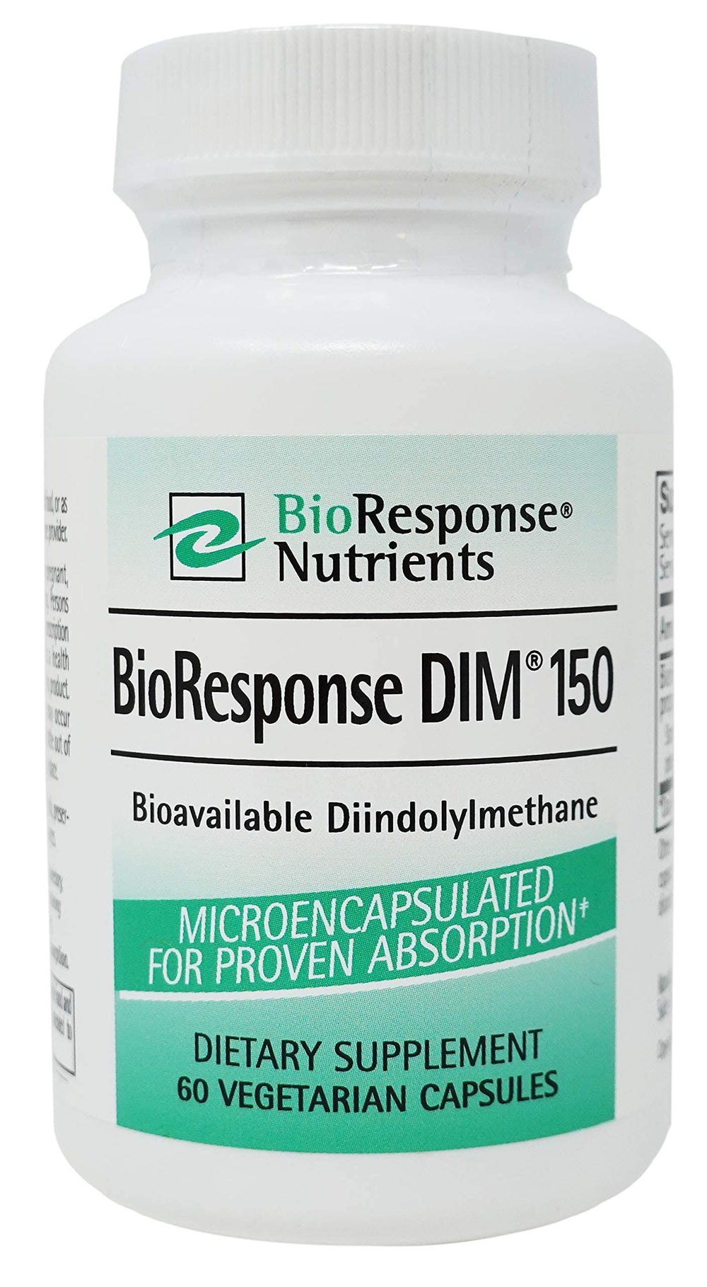 BioResponse DIM bottle with 60 capsules supports hormonal balance and estrogen metabolism.