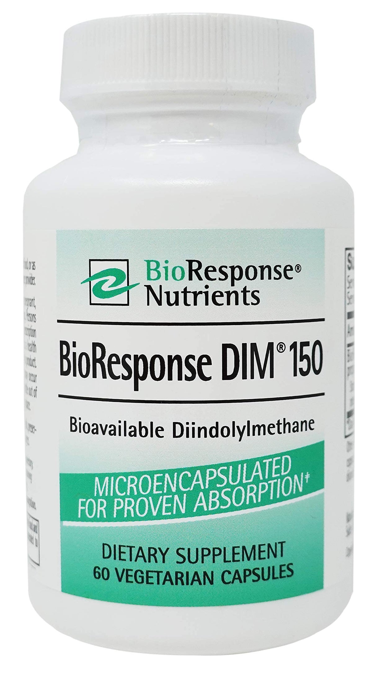 BioResponse DIM bottle with 60 capsules supports hormonal balance and estrogen metabolism.