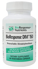 BioResponse DIM bottle with 60 capsules supports hormonal balance and estrogen metabolism.