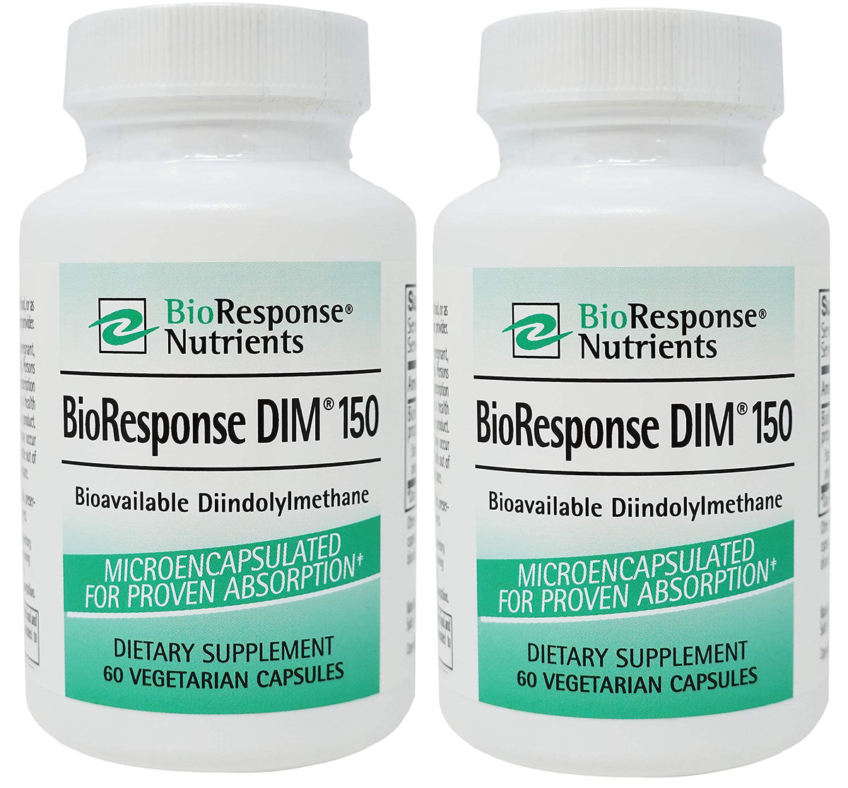 BioResponse DIM 150 bottle front view shows packaging and enhanced absorption potential.