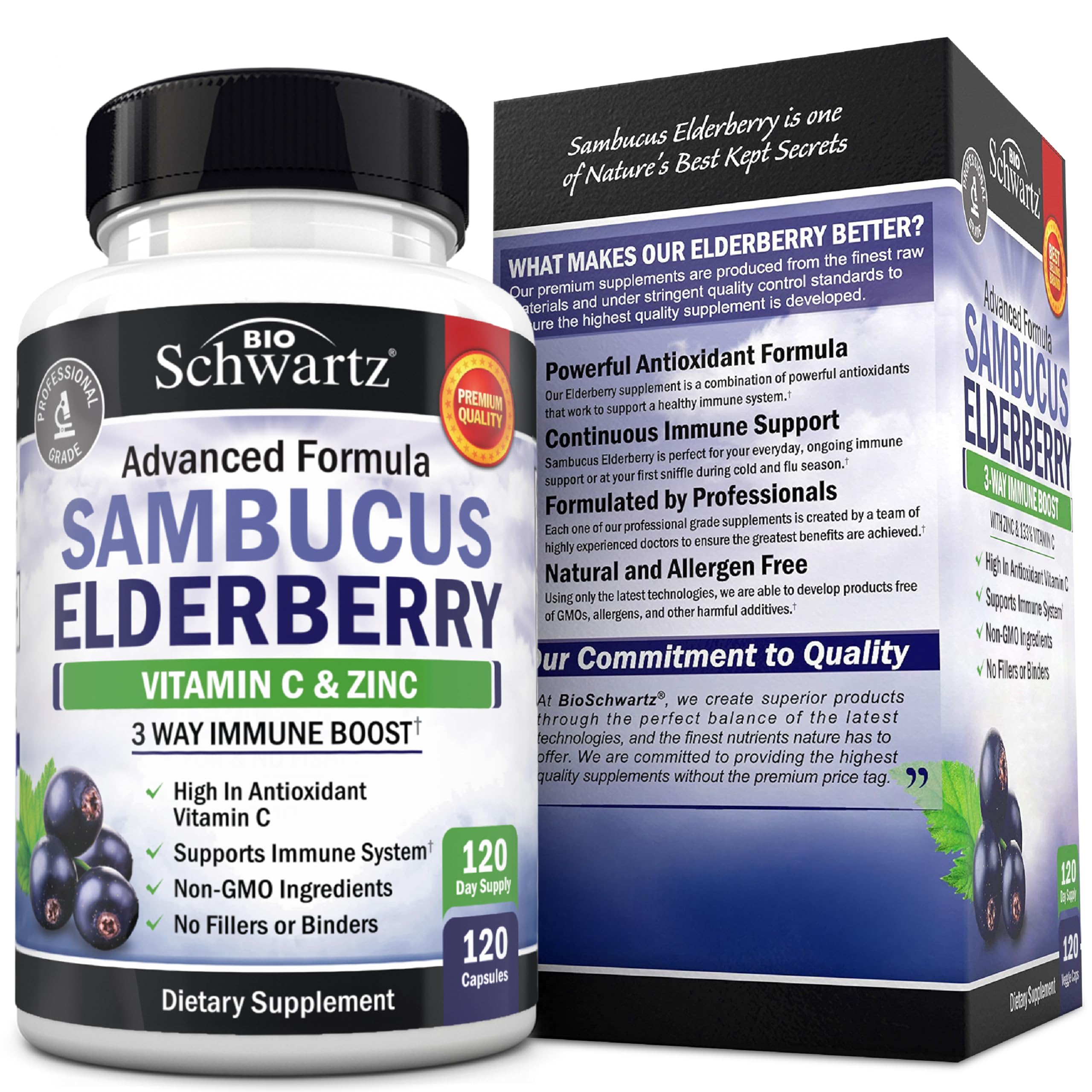 BioSchwartz bottle pour demonstrates simple daily supplement routine.