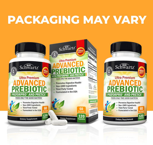 BioSchwartz packaging highlights PreticX PreforPro for gut balance.