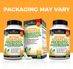 BioSchwartz packaging highlights PreticX PreforPro for gut balance.
