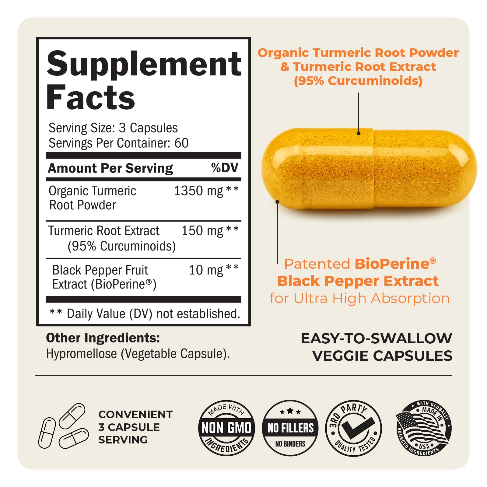 BioSchwartz vegan non-GMO capsules pack for daily supplementation