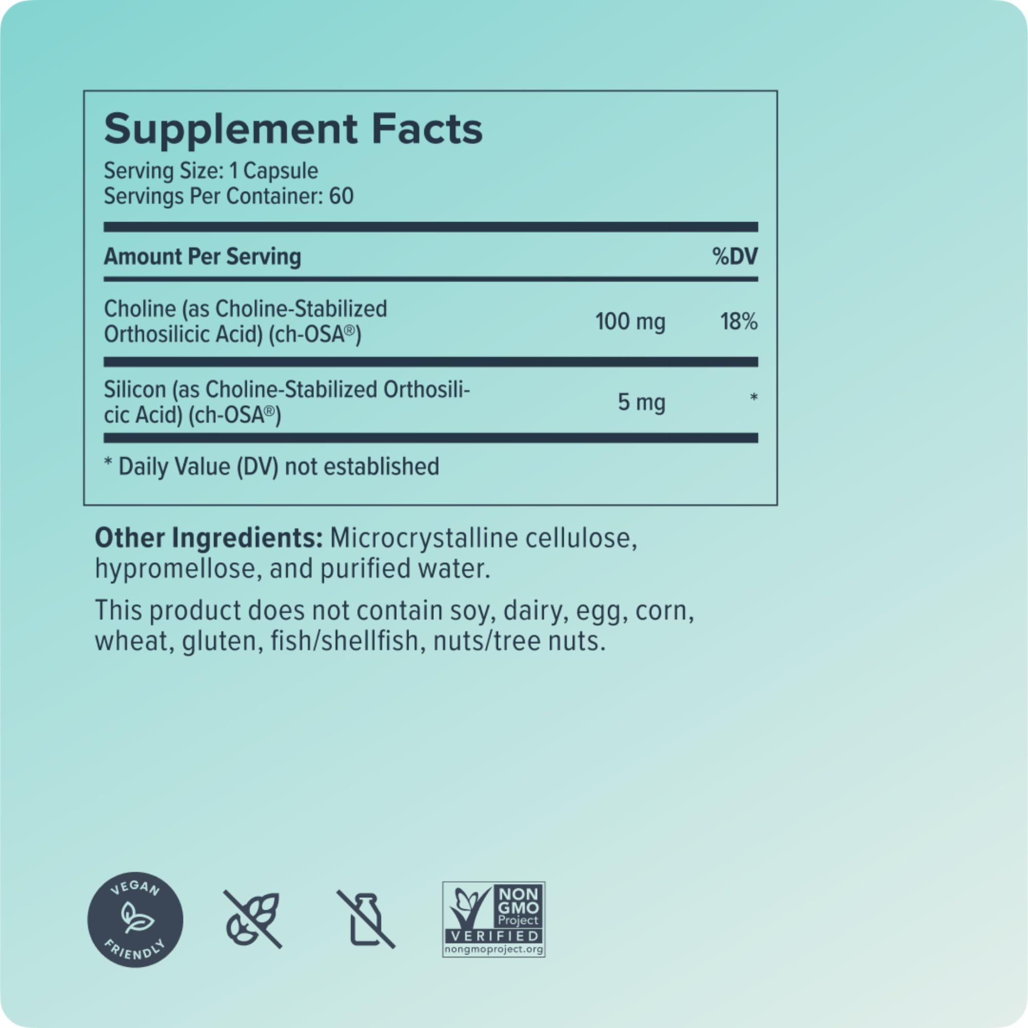 Biosil Collagen Booster bottle with hair and skin imagery to hint potential benefits.