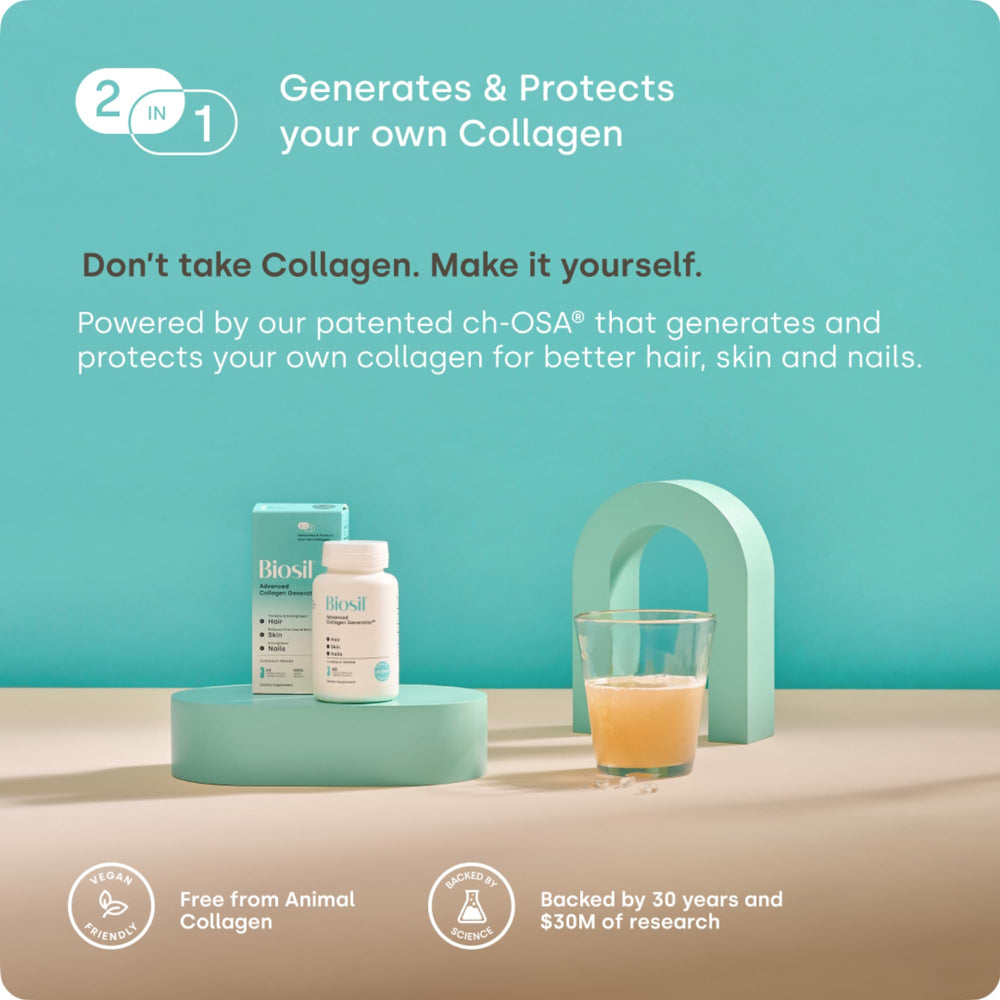 Biosil vegan-friendly formula image highlighting allergen-free ingredients.