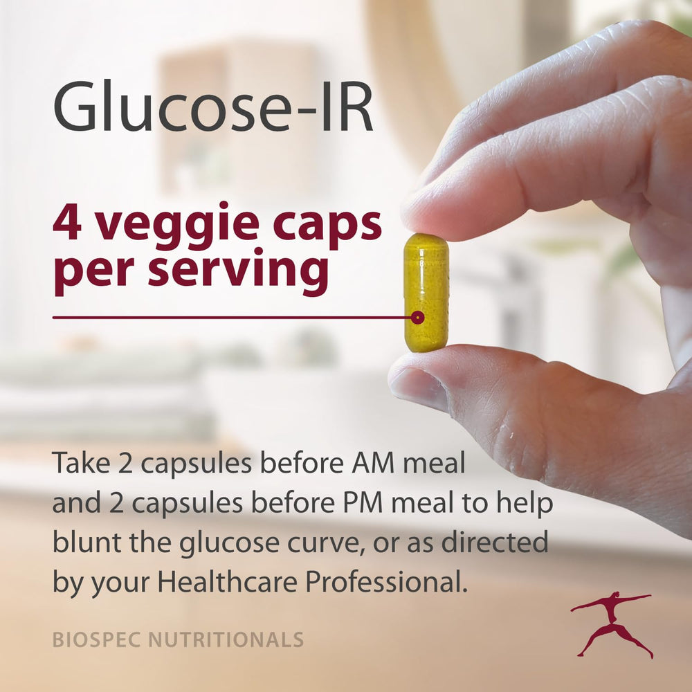 BIOSPEC NUTRITIONALS Glucose-IR chromium picolinate highlight for metabolic balance.