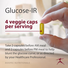 BIOSPEC NUTRITIONALS Glucose-IR chromium picolinate highlight for metabolic balance.